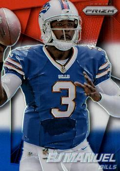 2014 Panini Prizm - Red White And Blue Prizm #185 EJ Manuel Front
