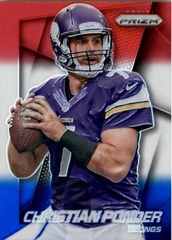2014 Panini Prizm - Red White And Blue Prizm #199 Christian Ponder Front
