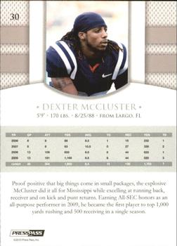 2010 Press Pass PE #30 Dexter McCluster  Back