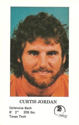 1980 Tampa Bay Buccaneers Police #NNO Curtis Jordan Front