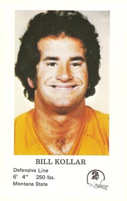 1980 Tampa Bay Buccaneers Police #NNO Bill Kollar Front
