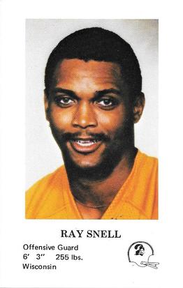 1980 Tampa Bay Buccaneers Police #NNO Ray Snell Front