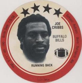 1981 Holsum Discs #NNO Joe Cribbs Front
