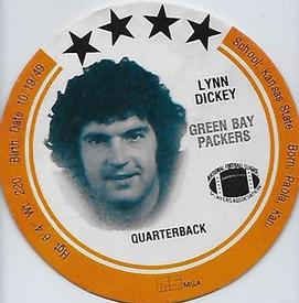 1981 Holsum Discs #NNO Lynn Dickey Front