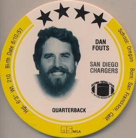 1981 Holsum Discs #NNO Dan Fouts Front