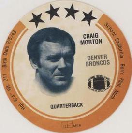 1981 Holsum Discs #NNO Craig Morton Front