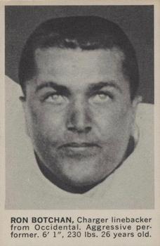 1961 Golden Tulip San Diego Chargers #NNO Ron Botchan Front