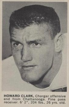 1961 Golden Tulip San Diego Chargers #NNO Howard Clark Front
