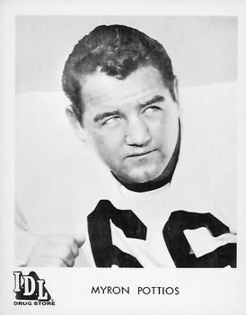 1963 IDL Pittsburgh Steelers #NNO Myron Pottios Front