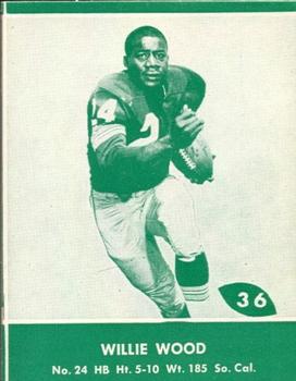 1961 Lake to Lake Green Bay Packers #36 Willie Wood Front