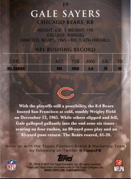 2014 Topps Valor - Strength #19 Gale Sayers Back
