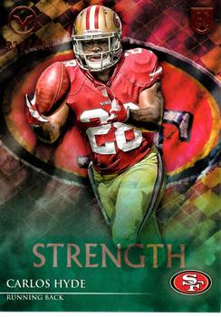 2014 Topps Valor - Strength #36 Carlos Hyde Front
