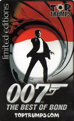 2008 Top Trumps Limited Editions 007 The Best of James Bond #NNO Felix Leiter Back