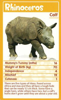 2010 Top Trumps Baby Animals #NNO Rhinoceros Front