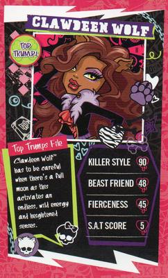 2013 Top Trumps Monster High Minis #NNO Clawdeen Wolf Front