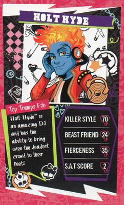 2013 Top Trumps Monster High Minis #NNO Holt Hyde Front