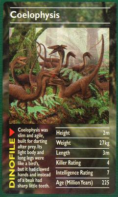 2003 Top Trumps Dinosaurs #NNO Coelophysis Front