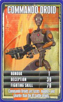 2010 Super Mini Top Trumps Star Wars Rise of the Bounty Hunters #NNO Commando Droid Front