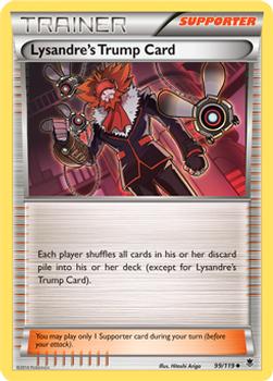 2014 Pokemon XY Phantom Forces #99 Lysandre's Trump Card Front