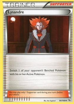 2014 Pokemon XY Flashfire #90 Lysandre Front