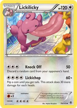 2014 Pokemon XY Furious Fists #79 Lickilicky Front