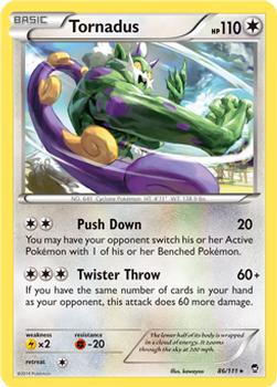 2014 Pokemon XY Furious Fists #86 Tornadus Front