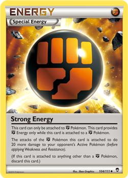 2014 Pokemon XY Furious Fists #104 Strong Energy Front