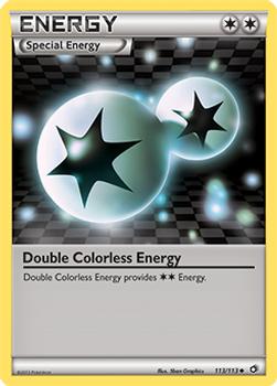 2013 Pokemon Black & White Legendary Treasures #113/113 Double Colorless Energy Front
