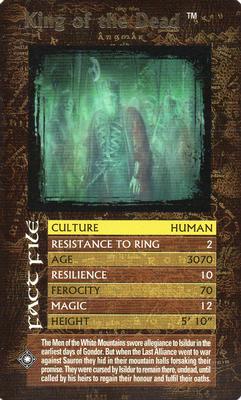 2003 Top Trumps Lord of the Rings Booster Pack #NNO King of the Dead Front