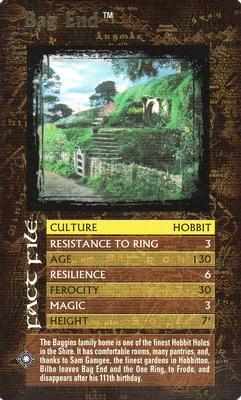 2003 Top Trumps Lord of the Rings Booster Pack #NNO Bag End Front