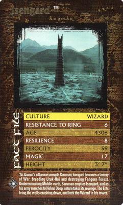 2003 Top Trumps Lord of the Rings Booster Pack #NNO Isengard Front