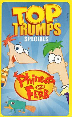 2010 Top Trumps Specials Phineas and Ferb #NNO 2 Guys in the park Back