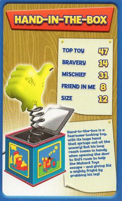 2009 Top Trumps Specials Toy Story and Beyond! #NNO Hand-In-The-Box Front