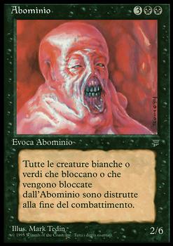 1994 Magic the Gathering Legends Italian #NNO Abominio Front