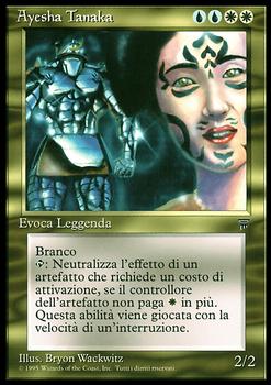 1994 Magic the Gathering Legends Italian #NNO Ayesha Tanaka Front
