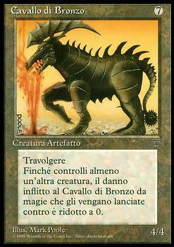 1994 Magic the Gathering Legends Italian #NNO Cavallo di Bronzo Front