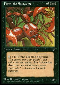 1994 Magic the Gathering Legends Italian #NNO Formiche Assassine Front