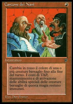 1994 Magic the Gathering Legends Italian #NNO Canzone dei Nani Front