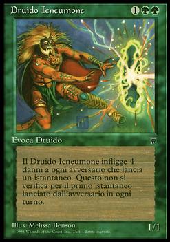 1994 Magic the Gathering Legends Italian #NNO Druido Icneumone Front