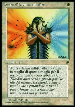 1994 Magic the Gathering Legends Italian #NNO Aura d'Invulnerabilità Front