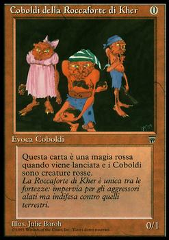 1994 Magic the Gathering Legends Italian #NNO Coboldi della Roccaforte di Kher Front