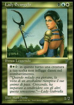 1994 Magic the Gathering Legends Italian #NNO Lady Evangela Front