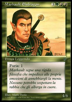 1994 Magic the Gathering Legends Italian #NNO Marhault Elsdragon Front