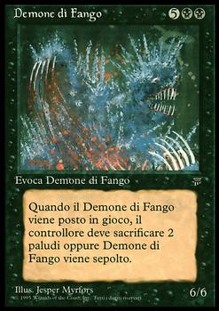 1994 Magic the Gathering Legends Italian #NNO Demone di Fango Front