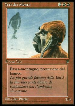 1994 Magic the Gathering Legends Italian #NNO Yeti dei Monti Front