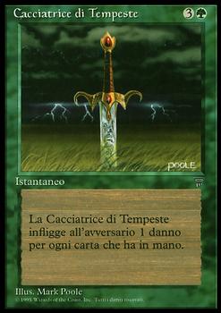 1994 Magic the Gathering Legends Italian #NNO Cacciatrice di Tempeste Front