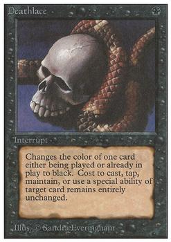 1993 Magic the Gathering Unlimited #NNO Deathlace Front
