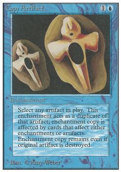 1993 Magic the Gathering Unlimited #NNO Copy Artifact Front