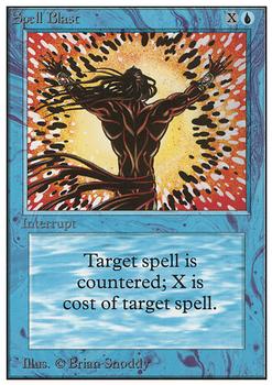1993 Magic the Gathering Unlimited #NNO Spell Blast Front