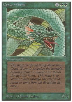 1993 Magic the Gathering Unlimited #NNO Craw Wurm Front